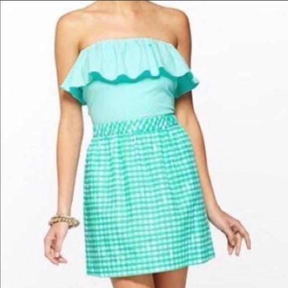 Lilly Pulitzer Gingham Athens Dress XS - Picture 1 of 6